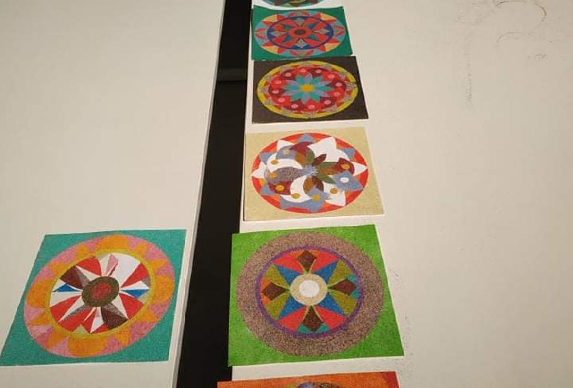2022 03 26 Spalvoto smelio mandala 2