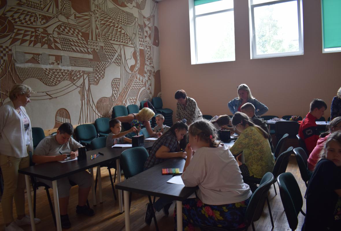 2023 07 10 Fraktalu piesimas Verkiu mokykla daugiafunkcis centras 2