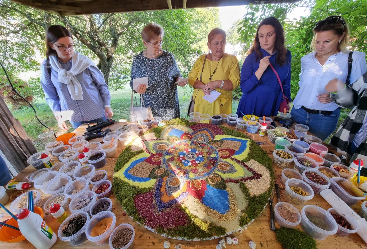 Organinės mandalos dirbtuvės