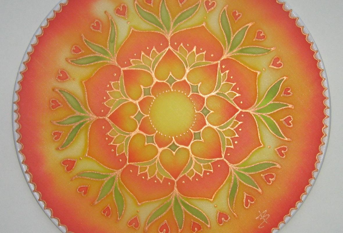Tapyba ant šilko (mandala)