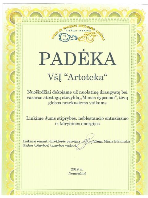 padeka vpcentras stovykla 2019